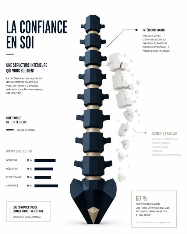 Illustration conceptuelle de la thérapie pour la confiance en soi et la reconstruction de l'estime de soi