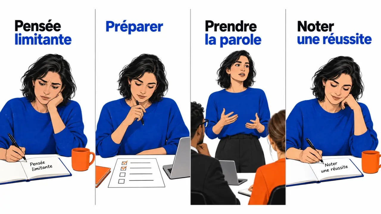 Travailler la confiance en soi par petites étapes, de la préparation à l'action