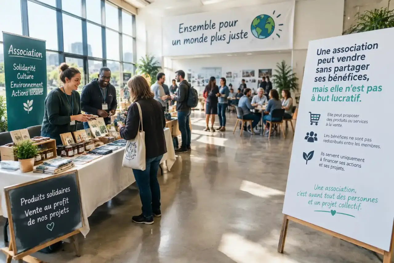 Une association peut vendre sans partager ses bénéfices, mais elle n’est pas à but lucratif